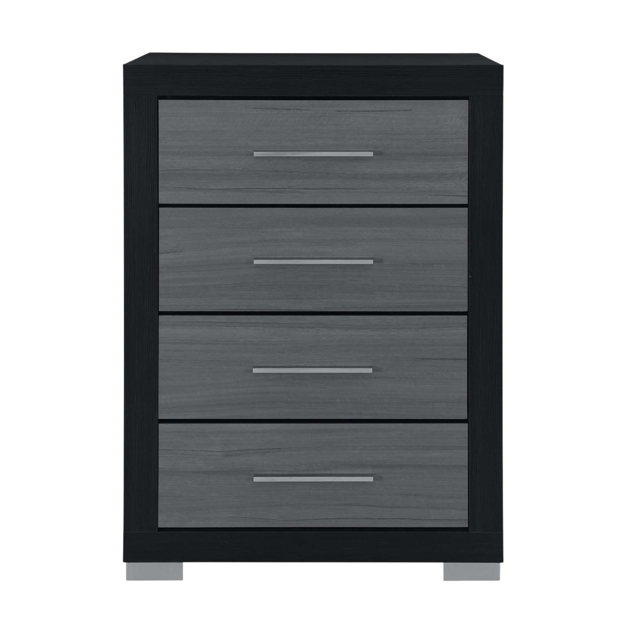 Cinera commode haute gris et noir 4 tiroirs - 2