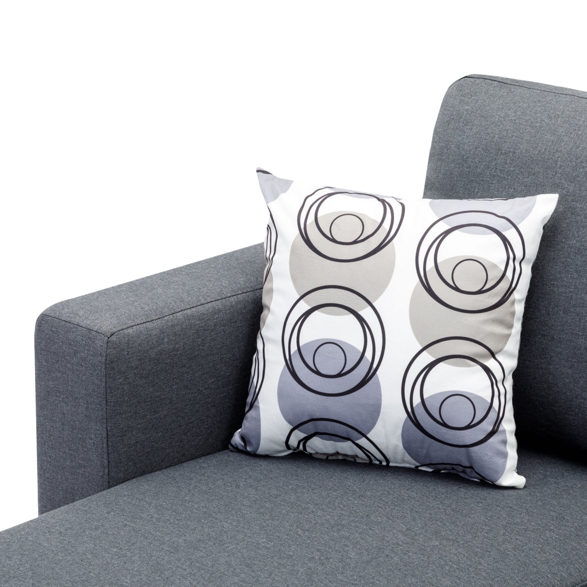 Arcevo sectionnel reversible gris - 10