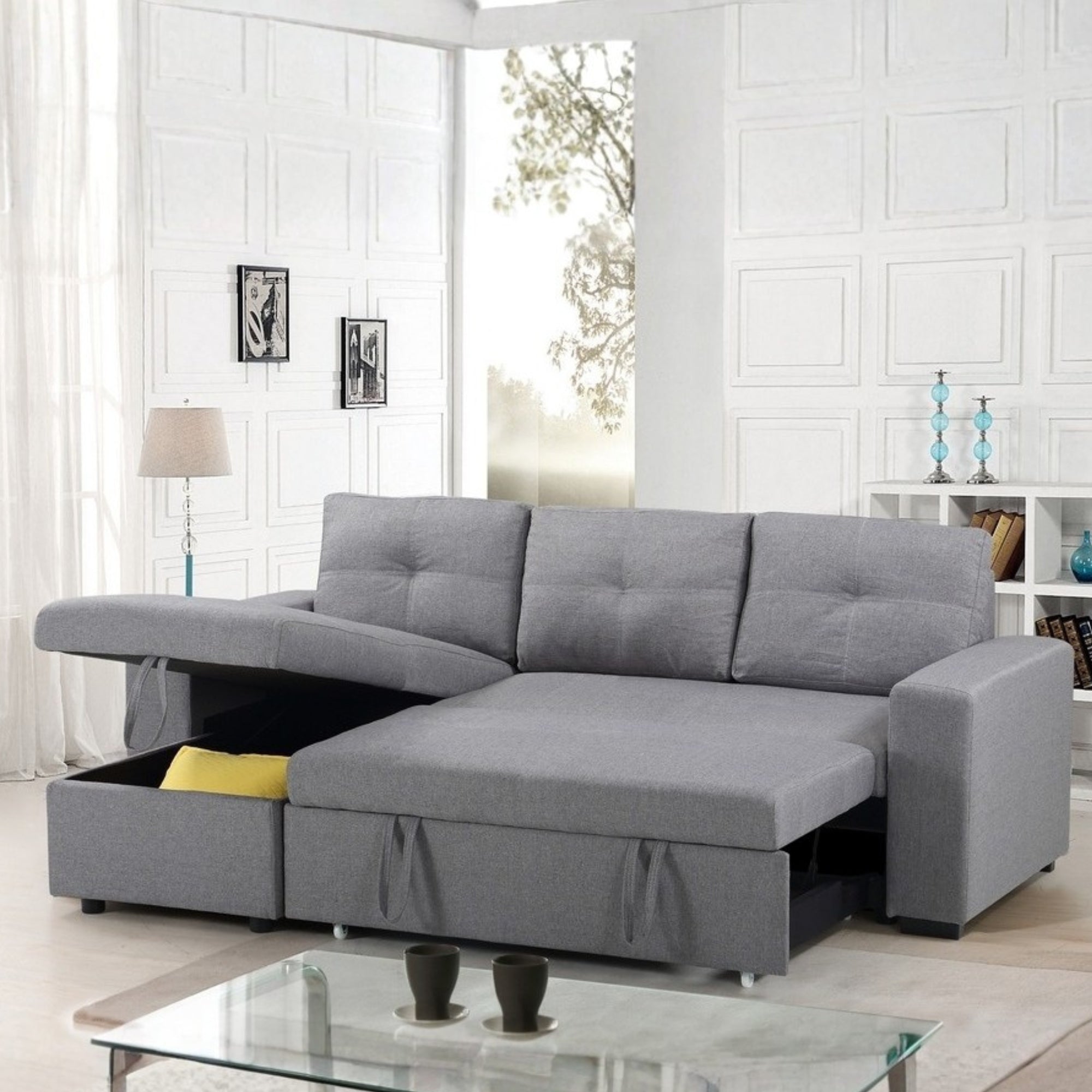Klevano sectionnel sofa-lit gris - 2