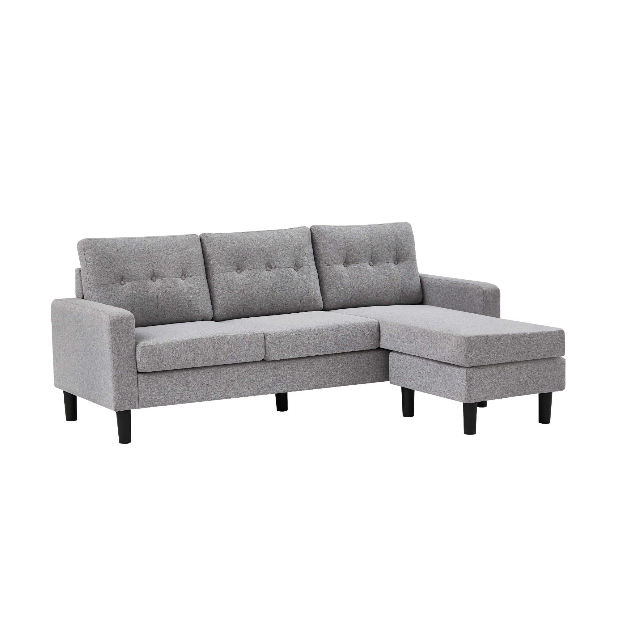 Torvena sectionnel reversible gris - 4