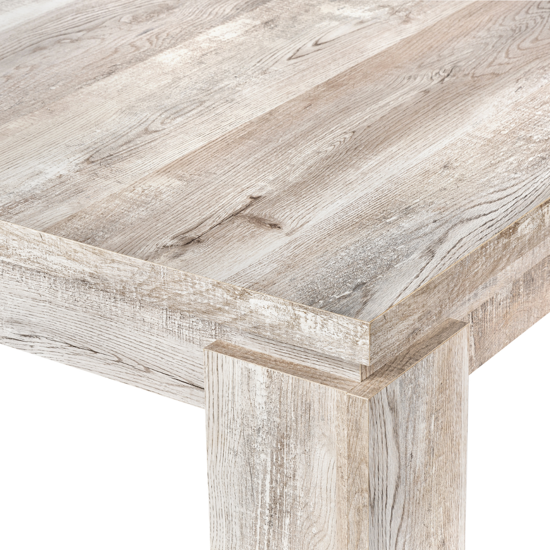 Taurust – Table à manger – Aspect bois recyclé taupe