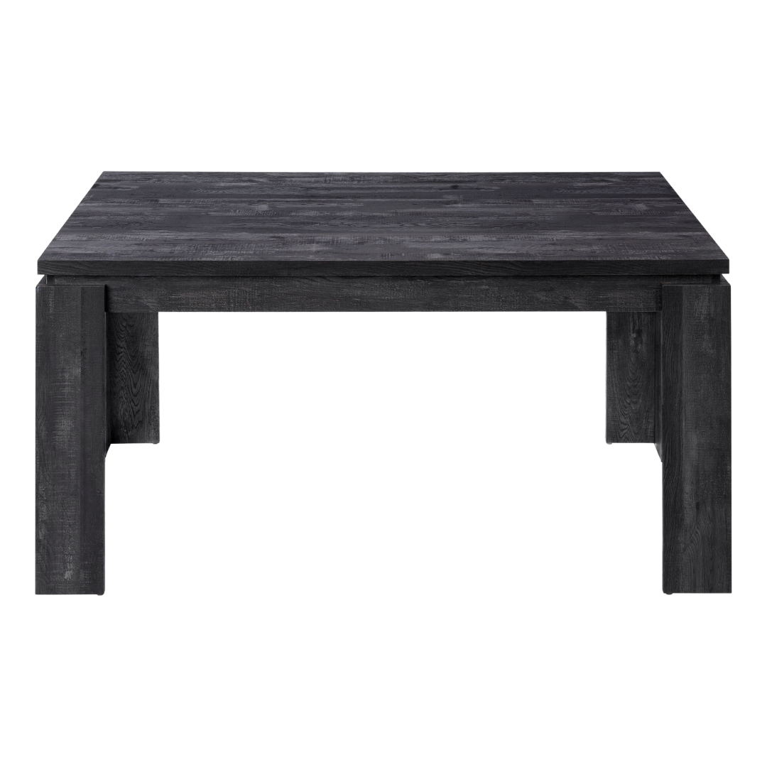 Noirust – Table à manger – Aspect bois recyclé noir
