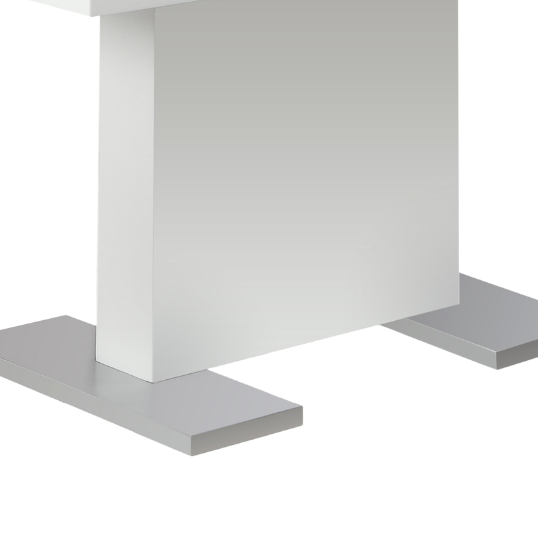 Lumera – Table à manger – Blanc brillant