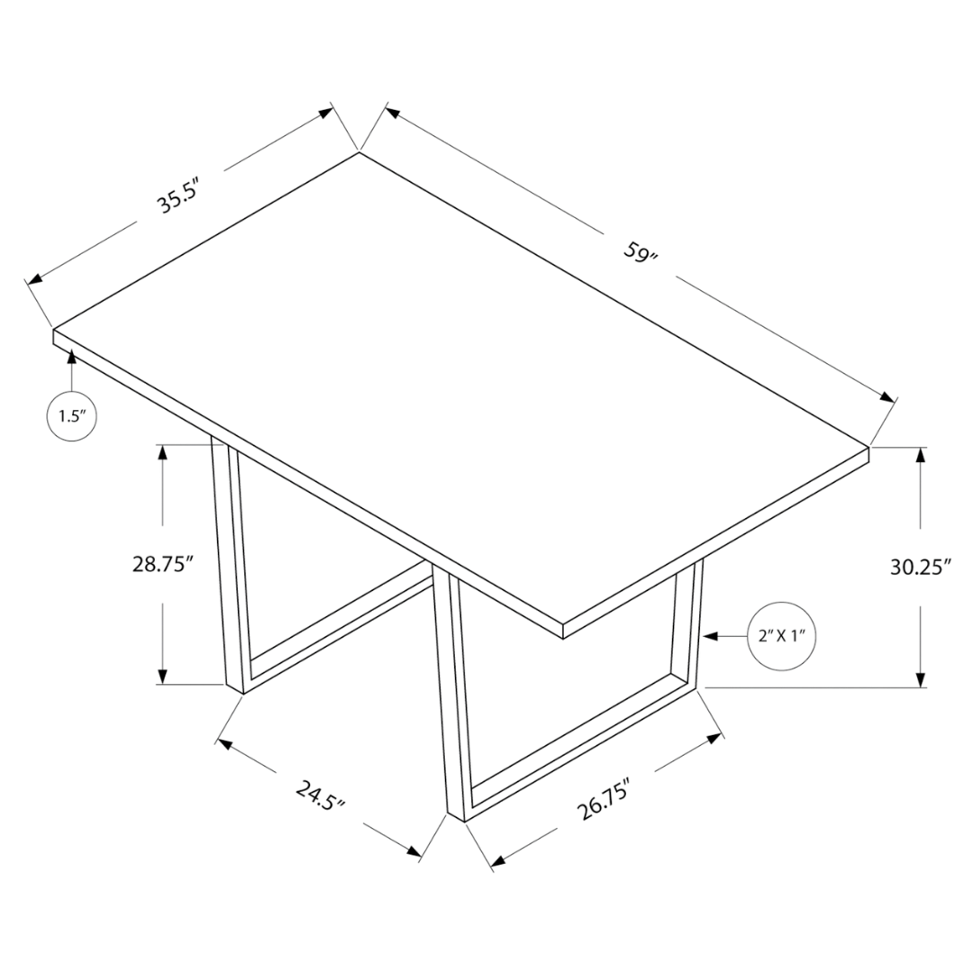 Grevik – Table à manger – Aspect bois gris