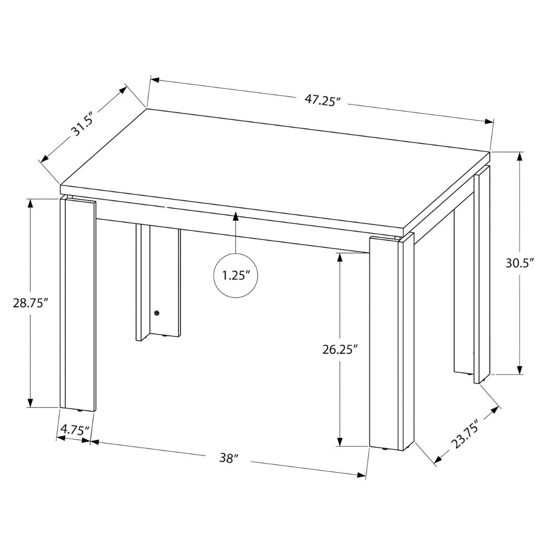 Gravern – Table à manger – Aspect bois recyclé gris