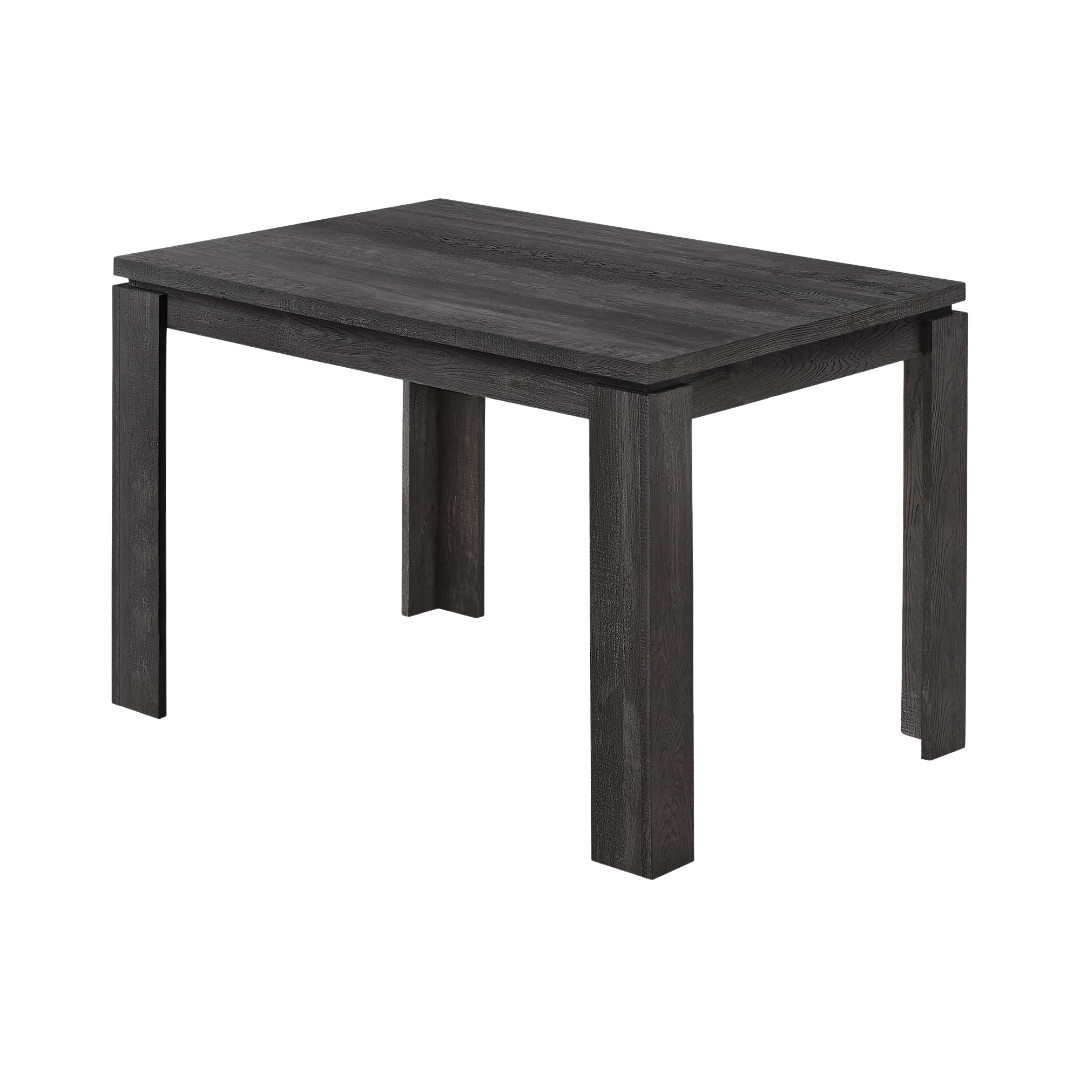 Obsidra – Dining Table – Black Reclaimed Wood Look