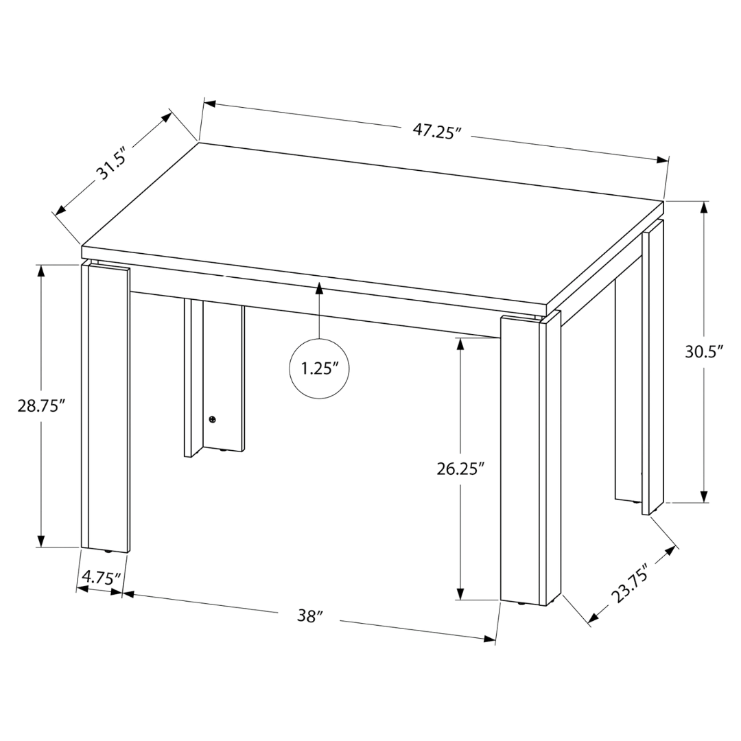 Obsidra – Table à manger – Aspect bois recyclé noir