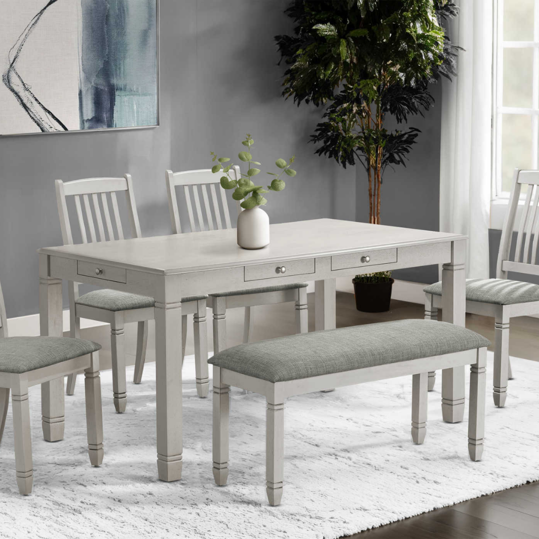 Greysona – Dining Table – Antique Grey Veneer