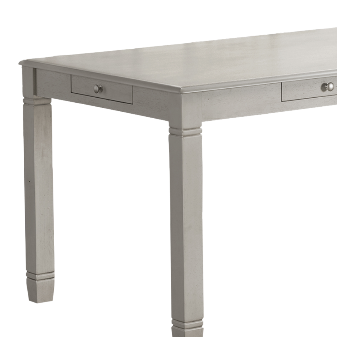 Greysona – Table à manger – Placage gris antique