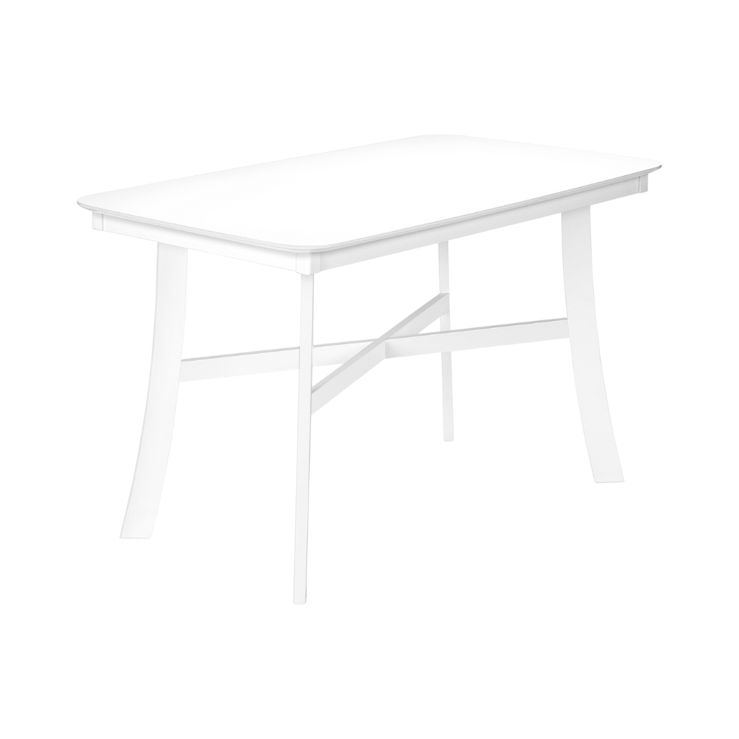 Lunex – Table de salle à manger – Placage blanc
