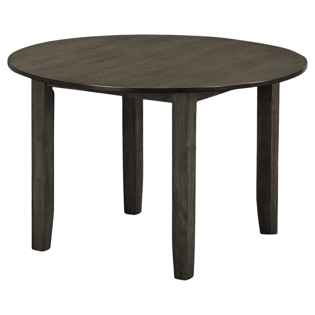 Ensemble de salle à manger Gather – Placage gris antique / Tissu gris foncé