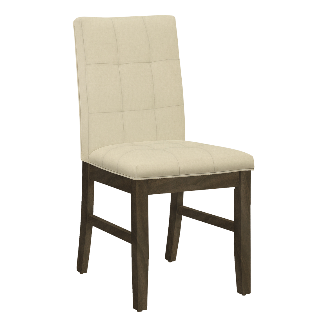 Haventon – Set of 2 – Tufted Fabric Dining Chair – Cream