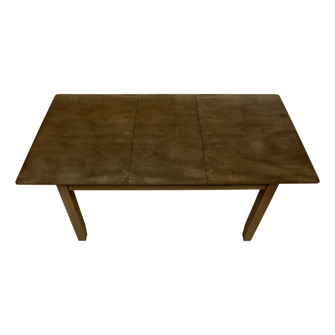 Walden – Table de salle à manger extensible – Placage noyer brun