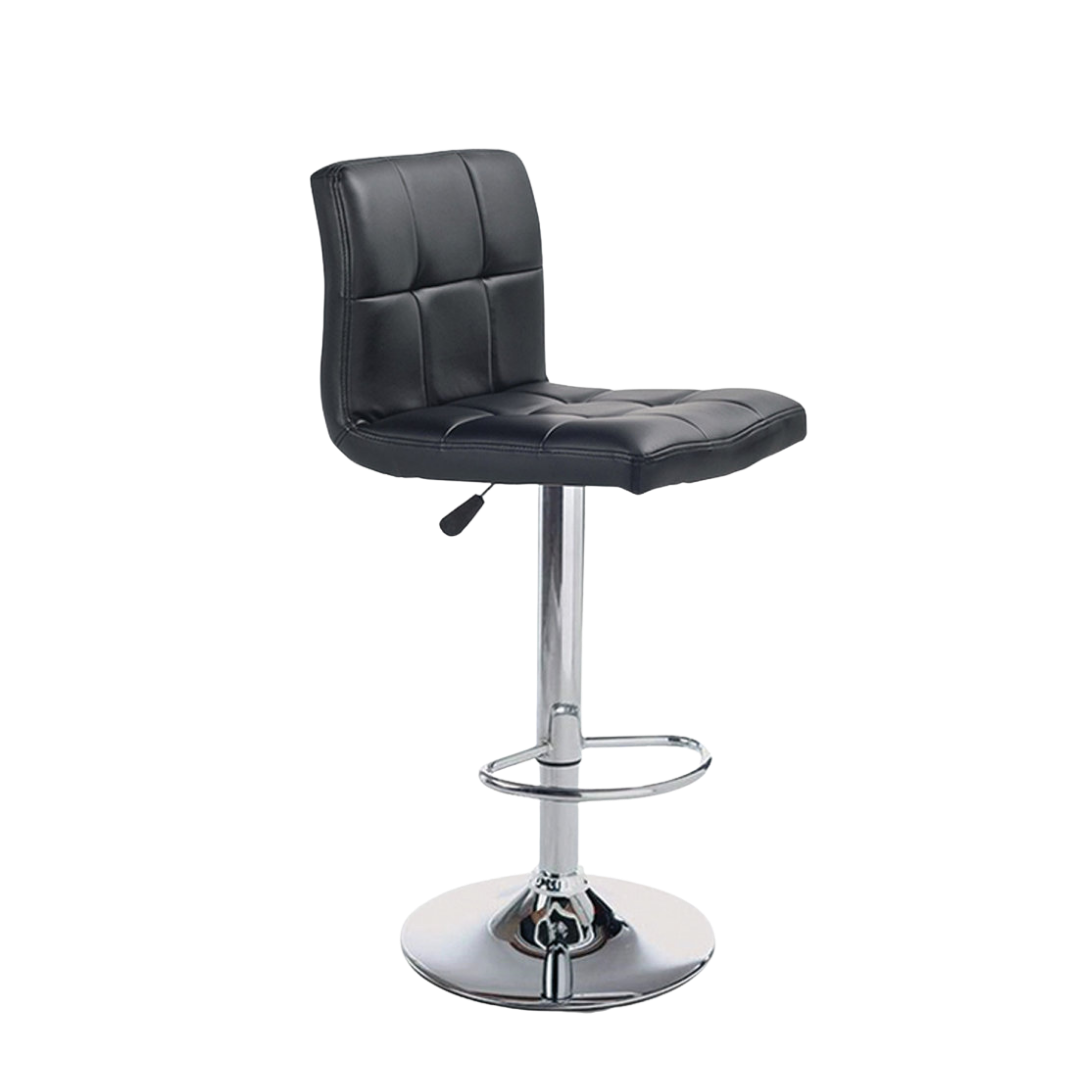 Rivaro – Lot de 2 – Tabourets de bar réglables – Noir