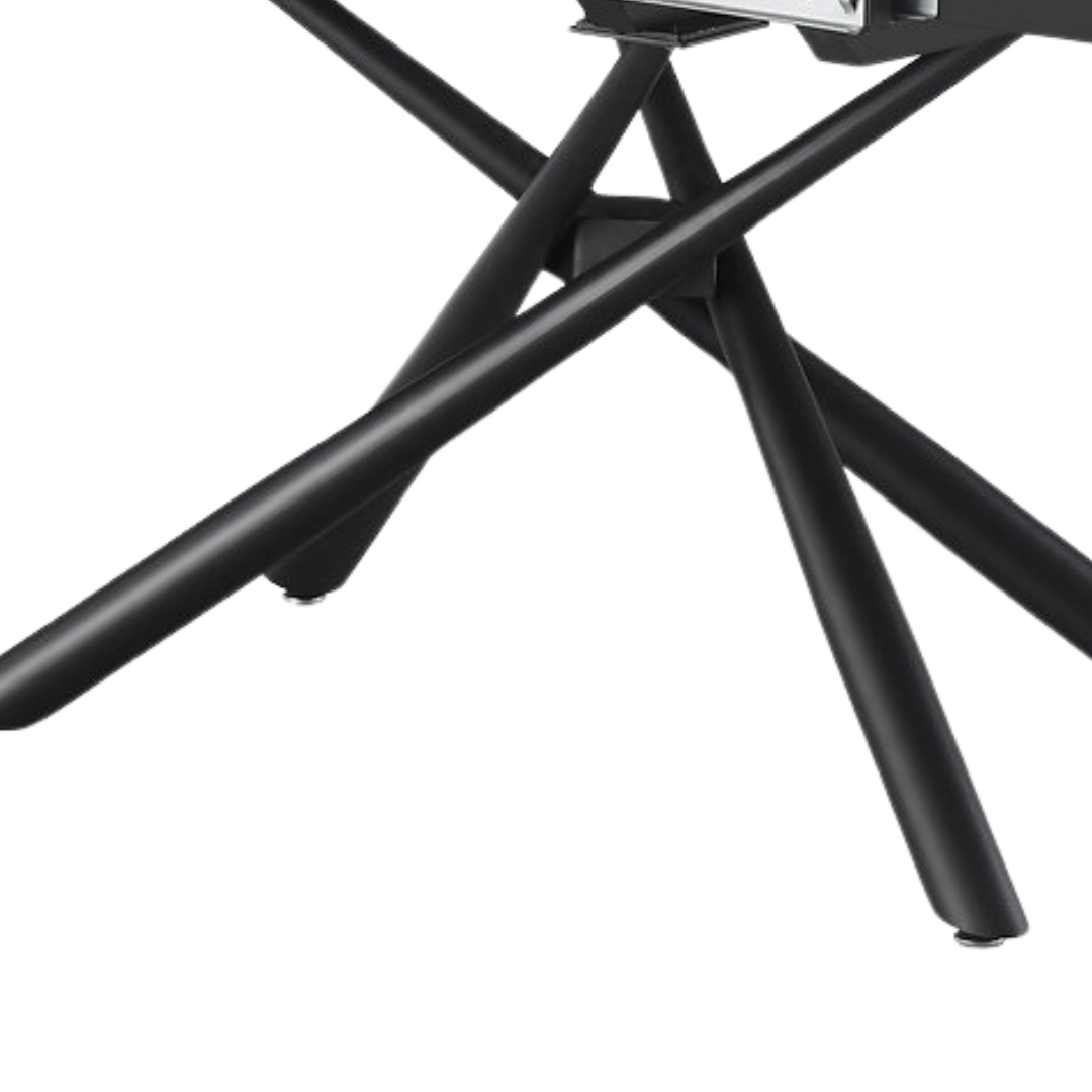 Xandor – Extendable Dining Table – Snowy White Marble Look