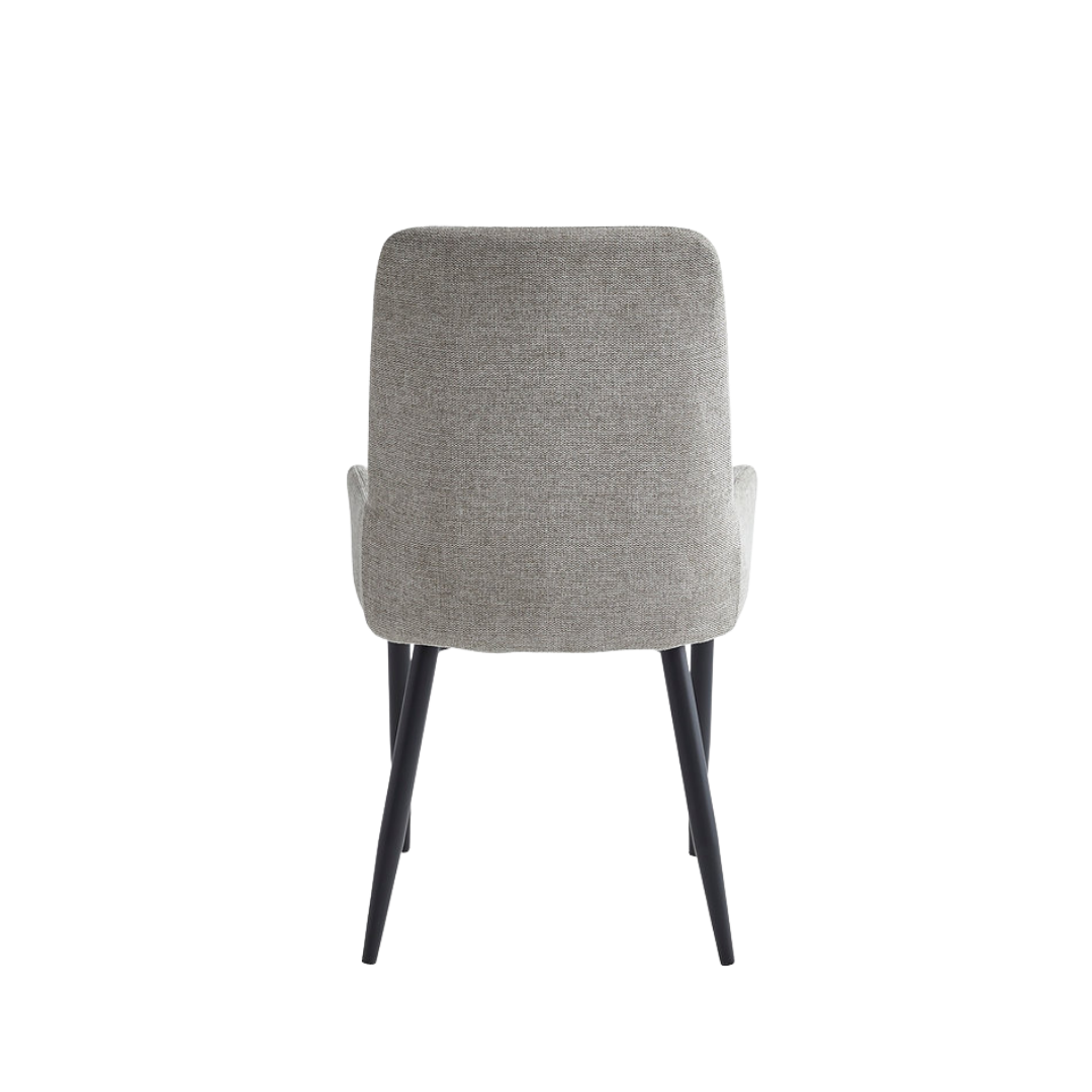 Prima – Ensemble de salle à manger – Plateau en bois / Tissu gris beige