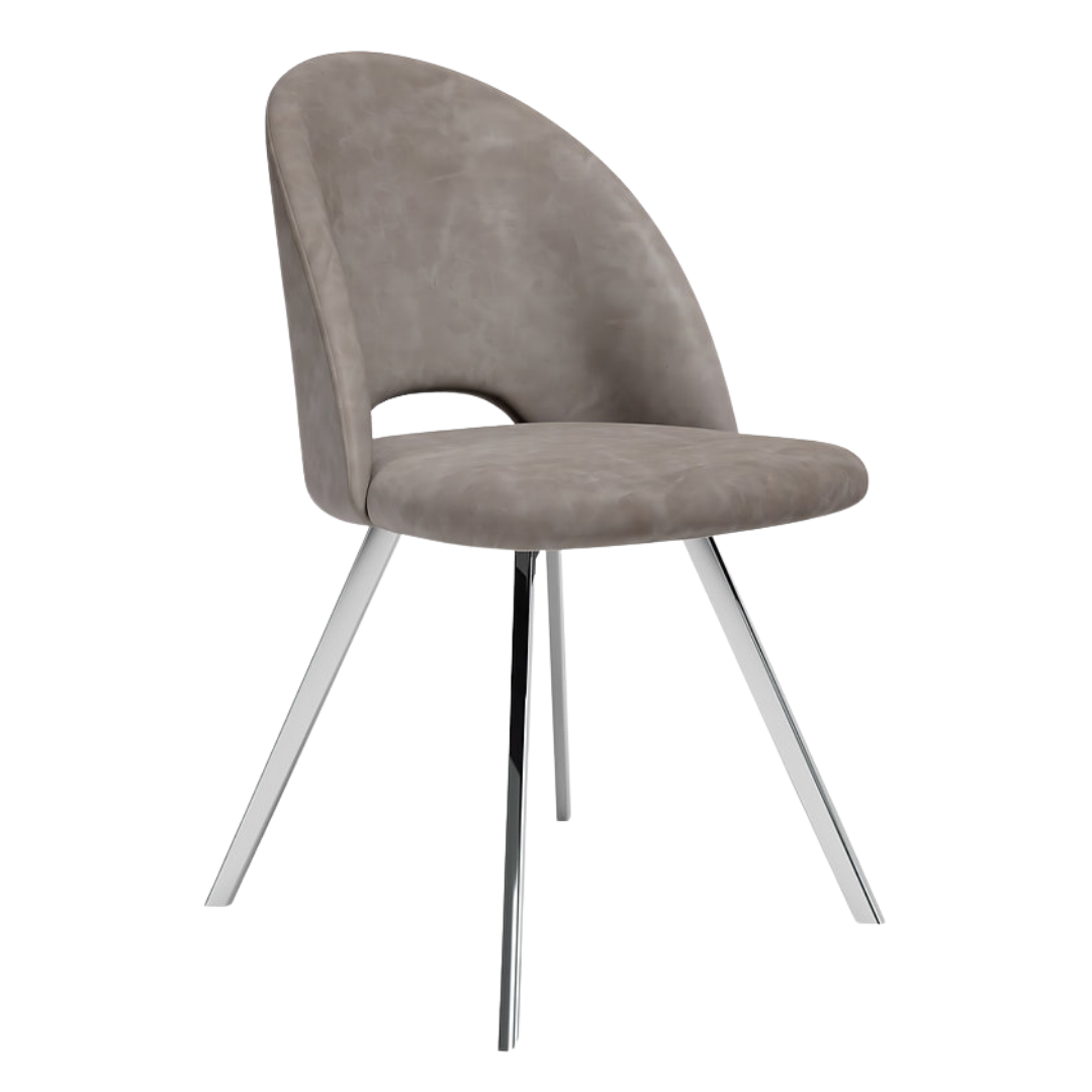 Parma – Ensemble de salle à manger – Aspect marbre blanc / PU gris clair