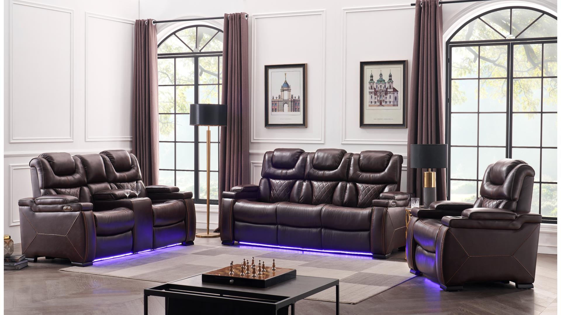 Lexus - Recliner Sofa Leather Set