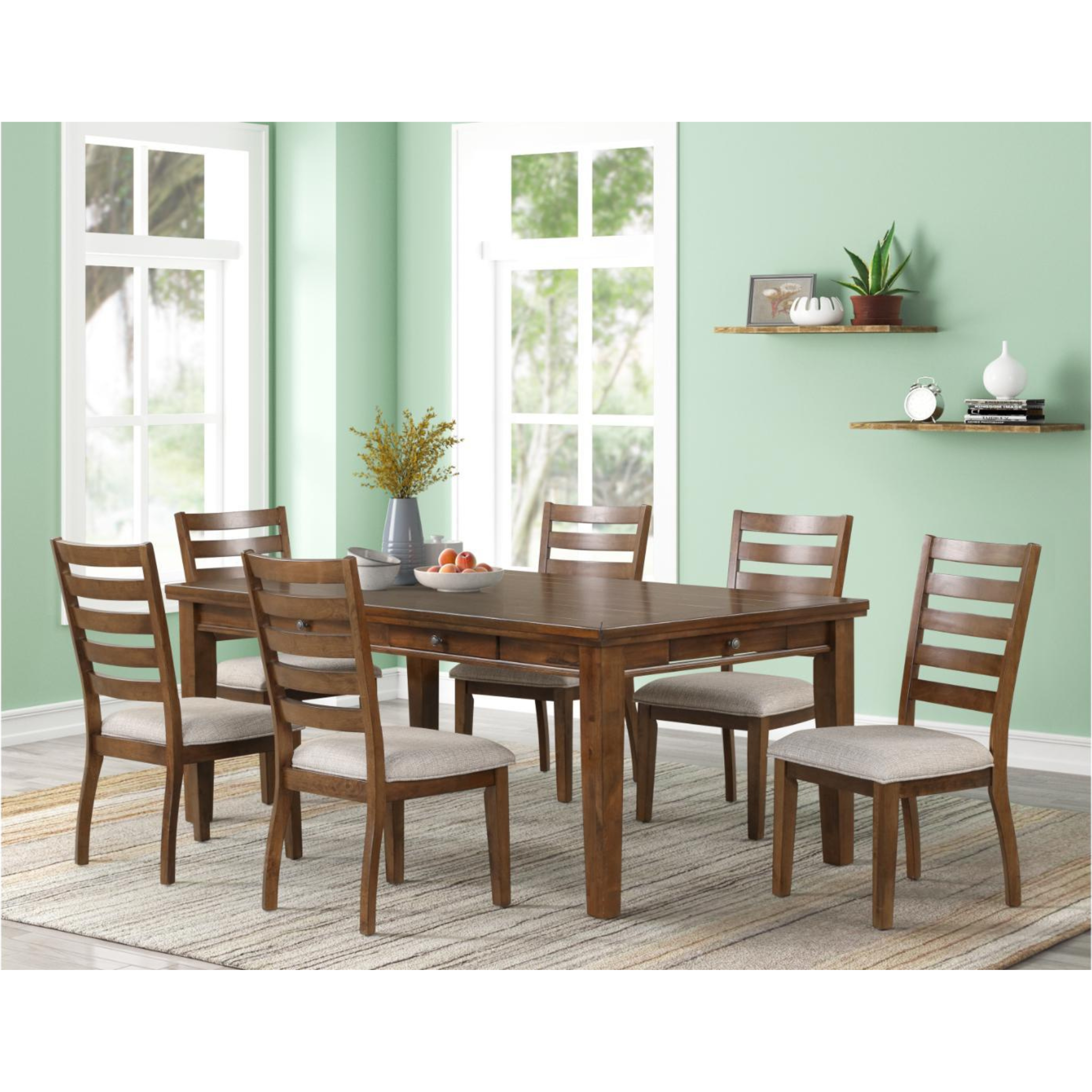 LILLY DINING SET 7PCS - WITHOUT SERVER