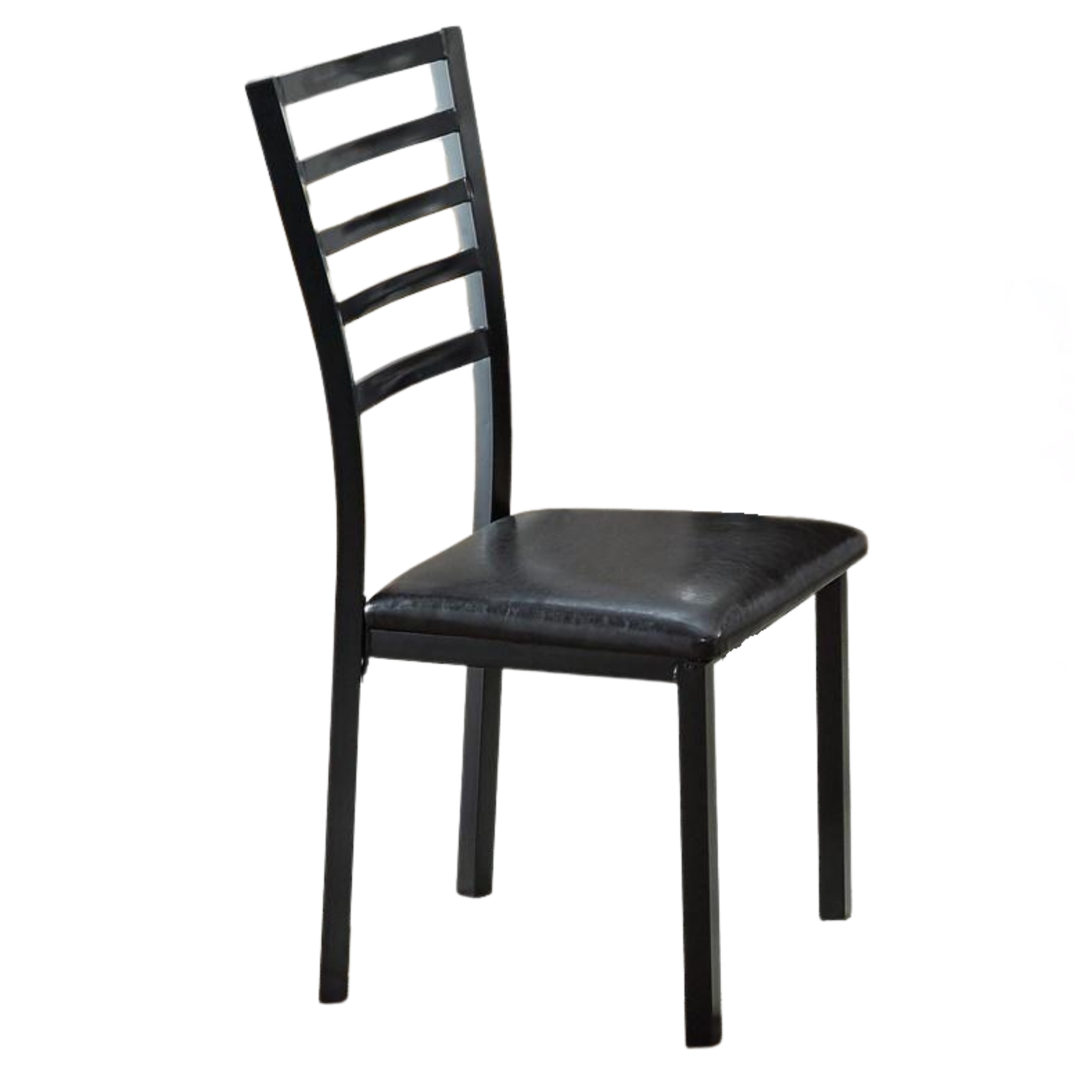 2 Piece Black Metal Dining Chair C-1023