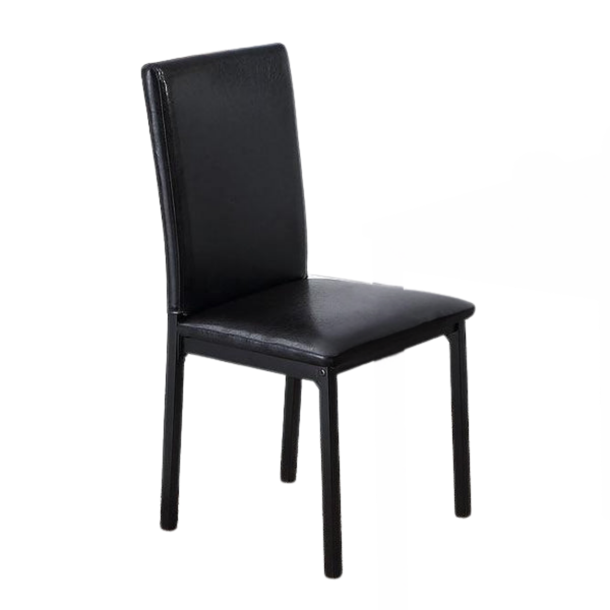 2 Piece Black Metal Dining Chair C-1025
