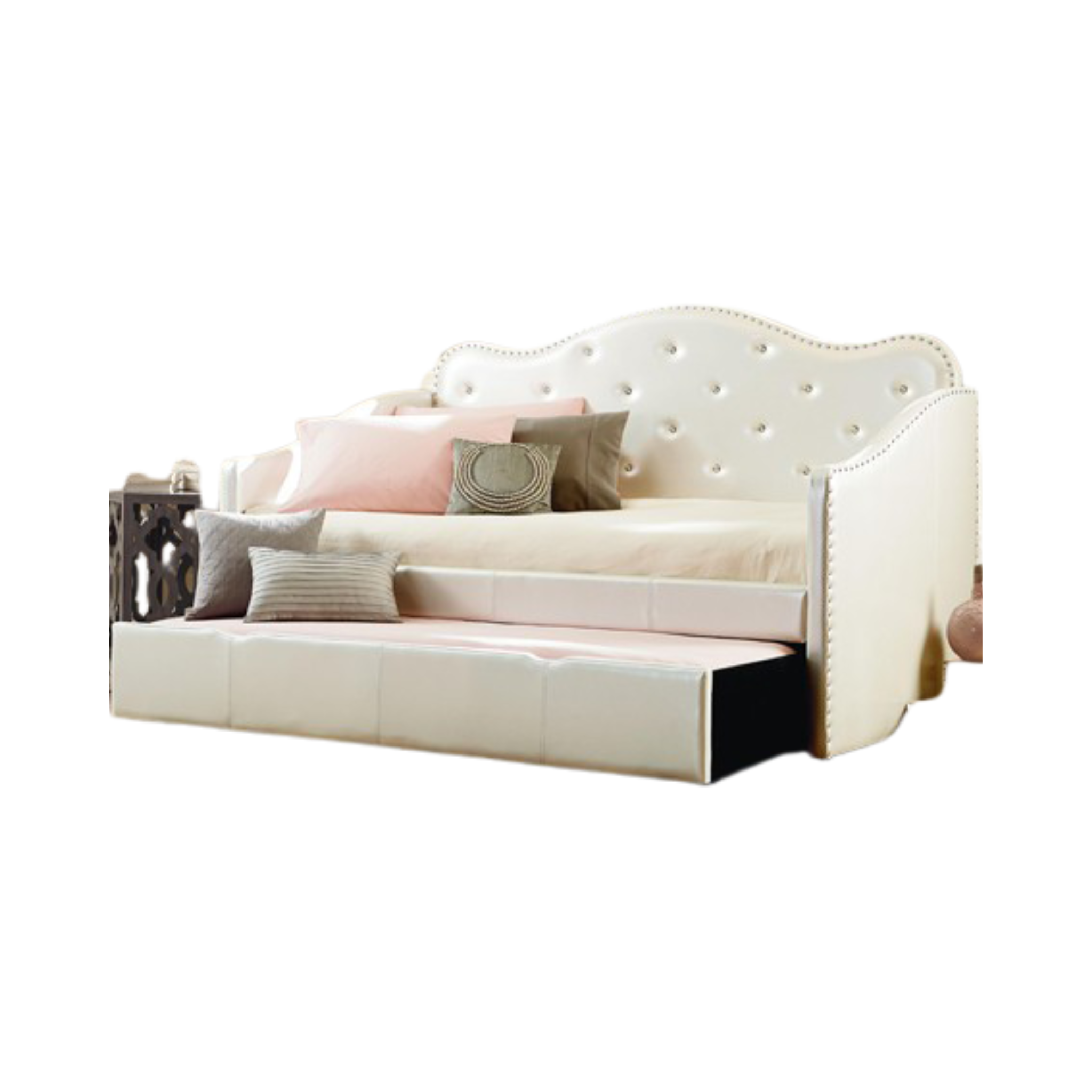 Lit gigogne - Lit simple avec lit gigogne blanc IF 319