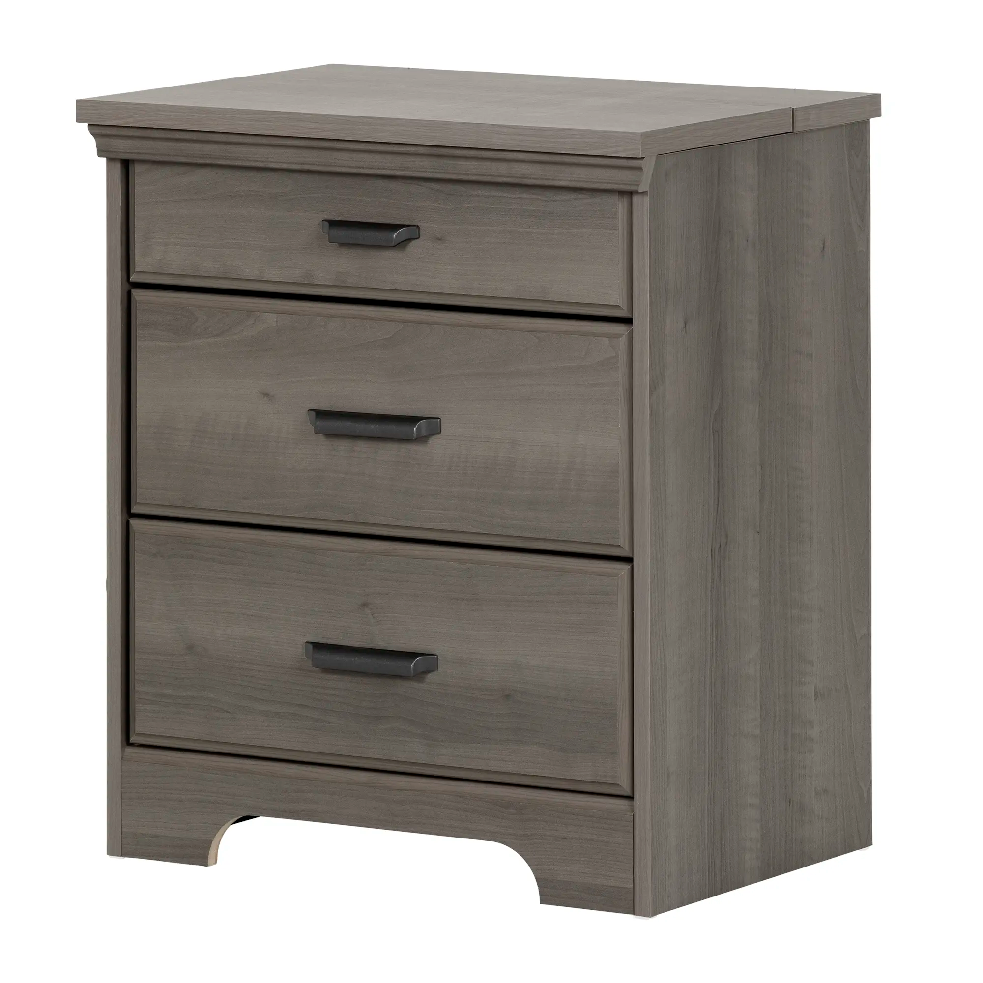 Nightstand with Charging Station and Drawers - Versa
