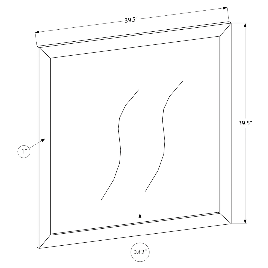 Commode Elvion à 6 tiroirs avec miroir – Finition bois blanc