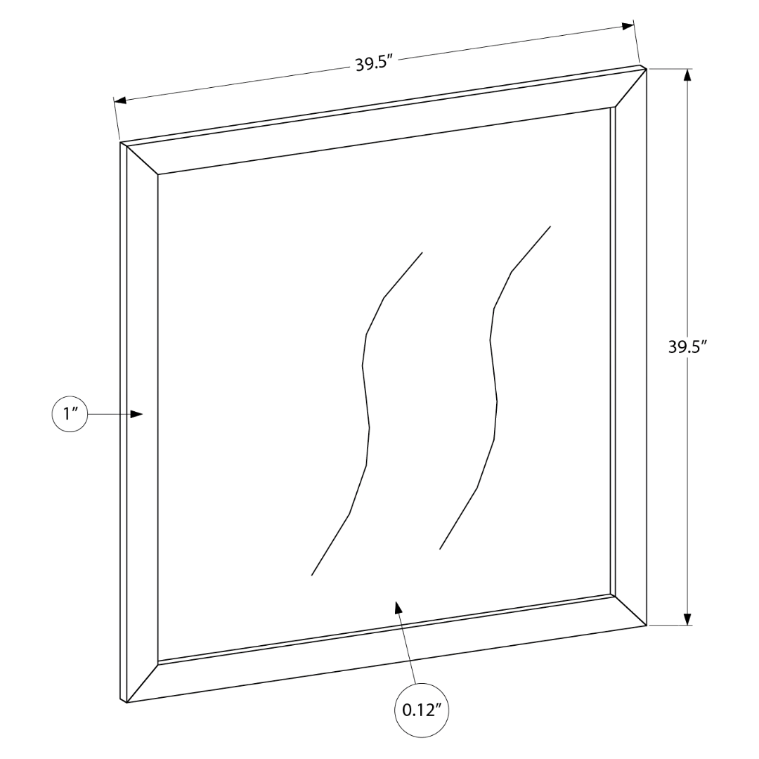 Commode Arden à 6 tiroirs avec miroir – Bois gris recyclé et plateau noir