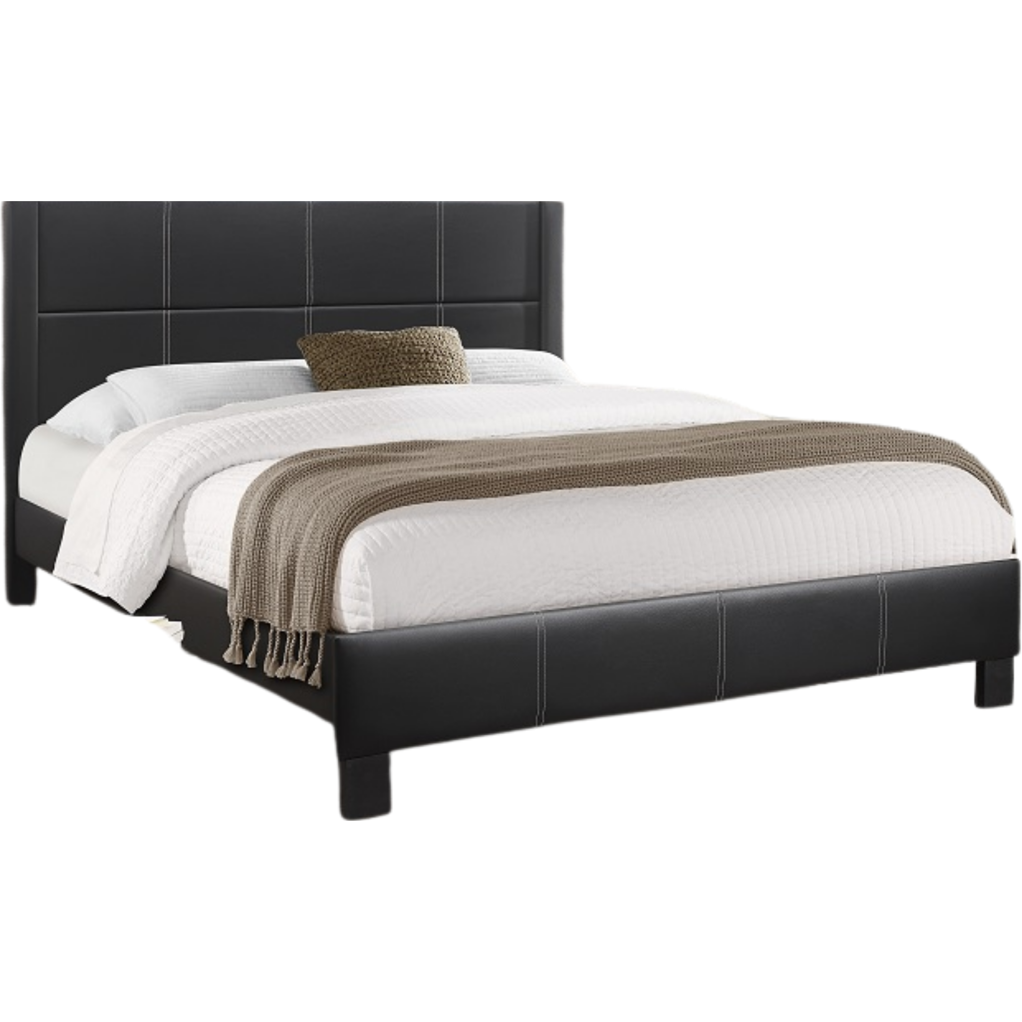 Lit double - Lit en PU noir IF 5350