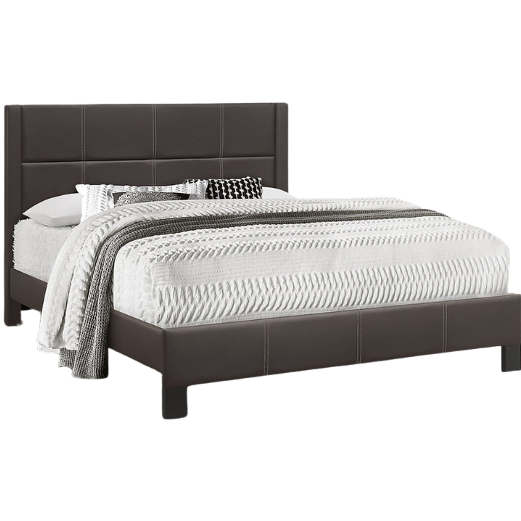 Lit double - Lit en PU marron IF 5352