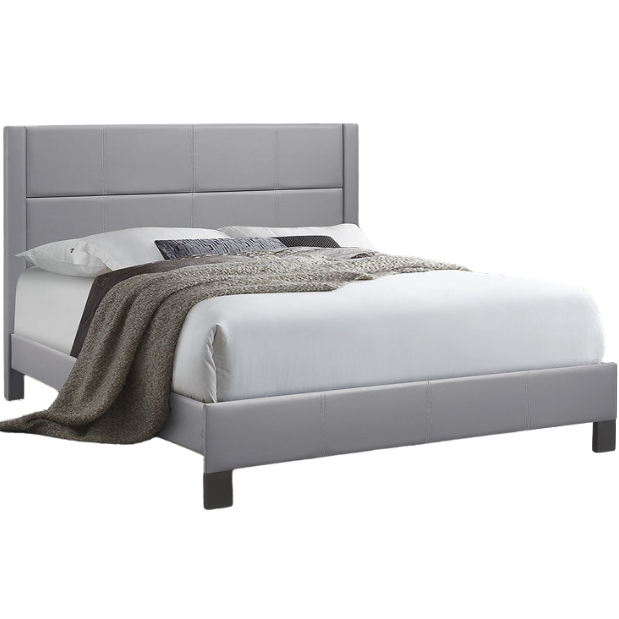 Lit double - Lit en PU gris IF 5353