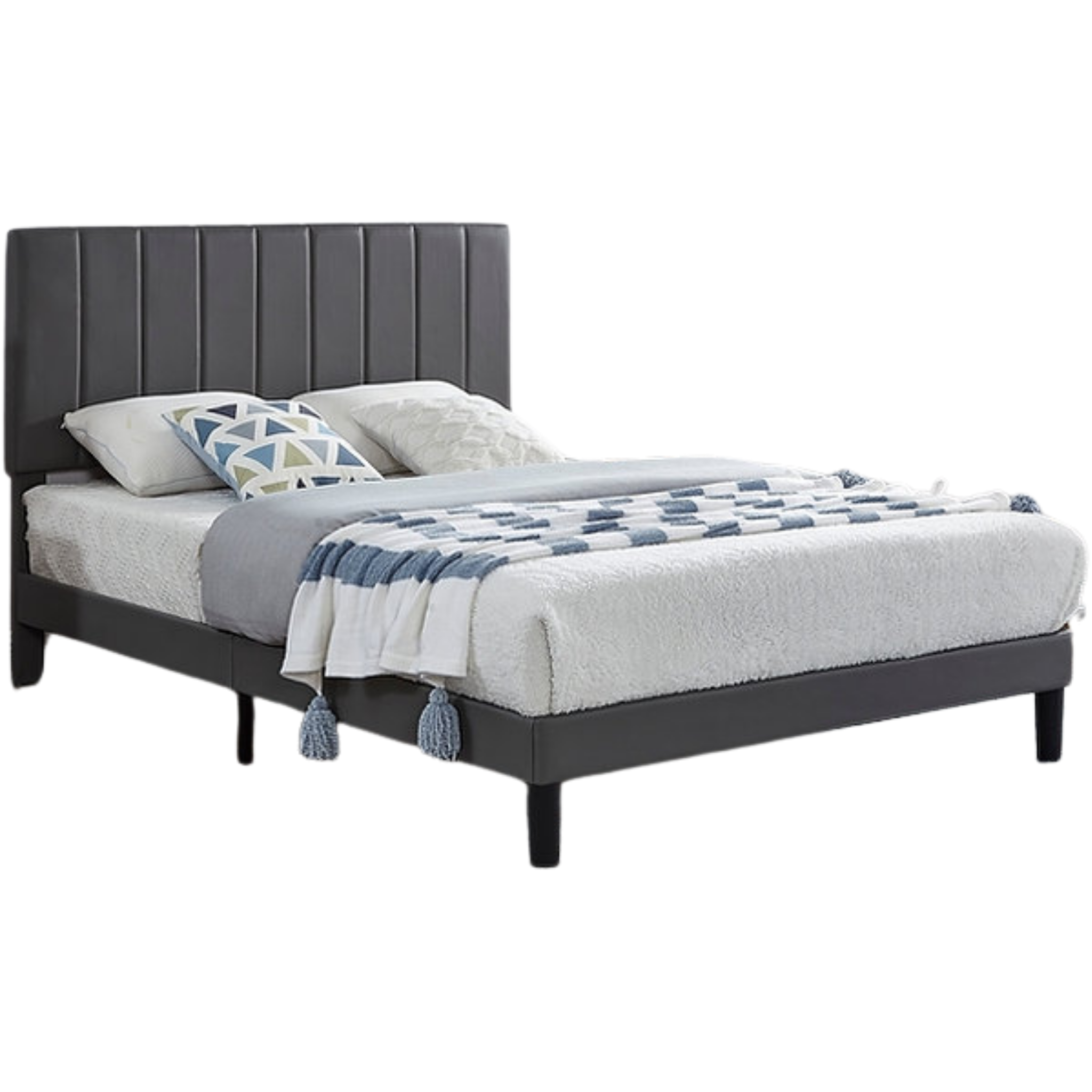 Lit double - Lit en PU gris IF 5361