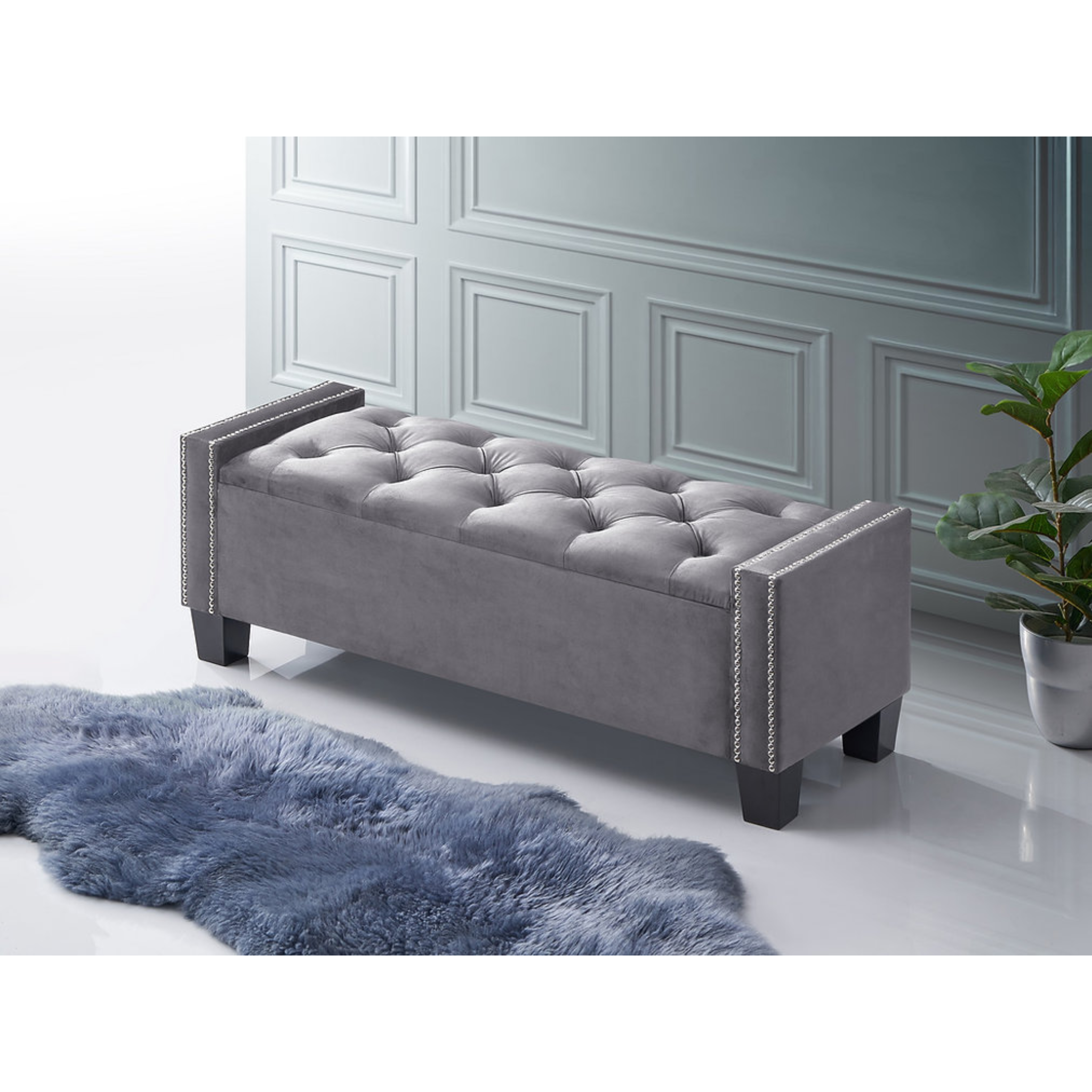 Storage Bench Grey 6200
