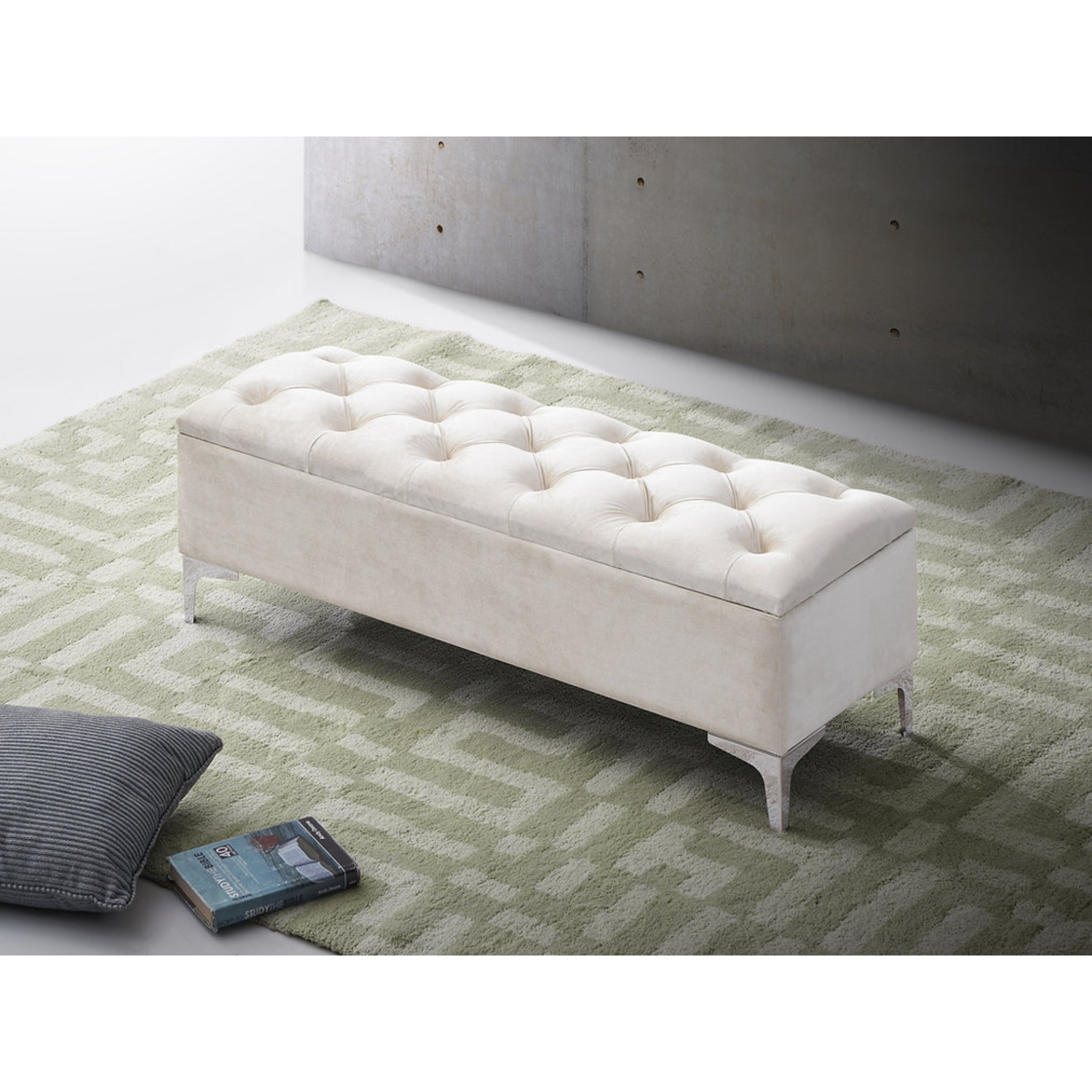 Storage Bench Cream 6502