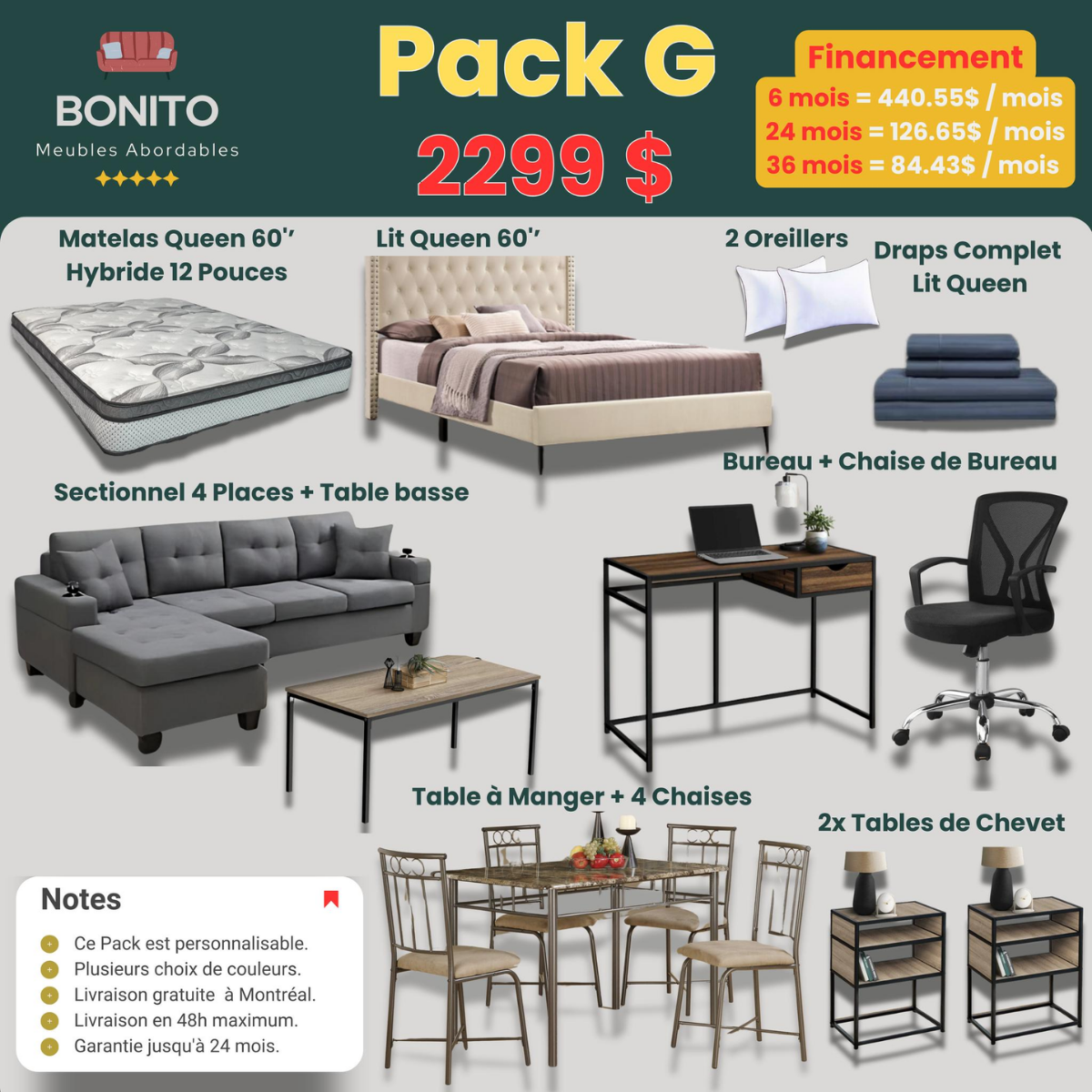 Pack G – Configuration complète Premium pour la maison