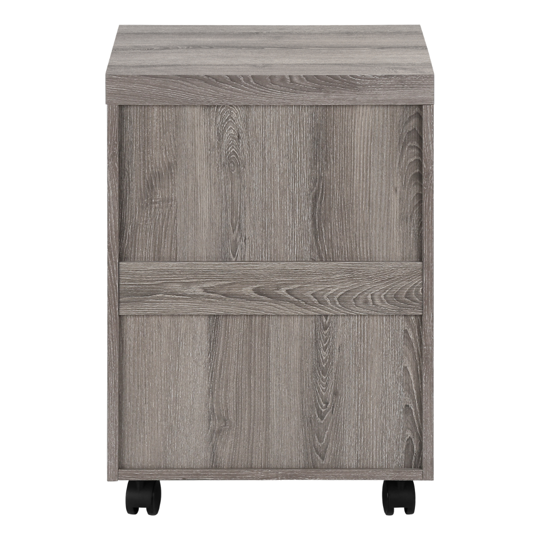 Rustelo – 3-Drawer Filing Cabinet – Dark Taupe