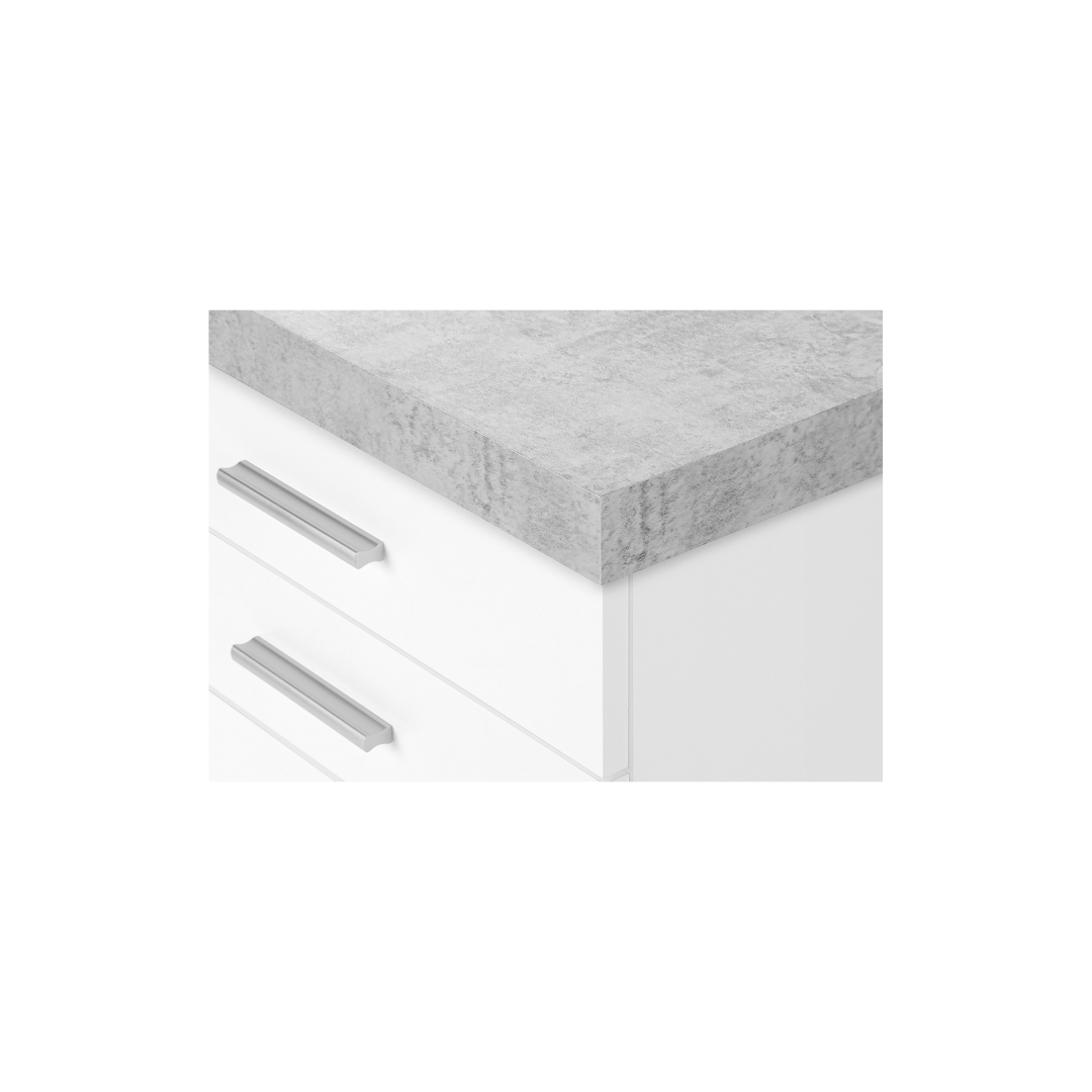 Rustelo – 3-Drawer Filing Cabinet – White Cement Look