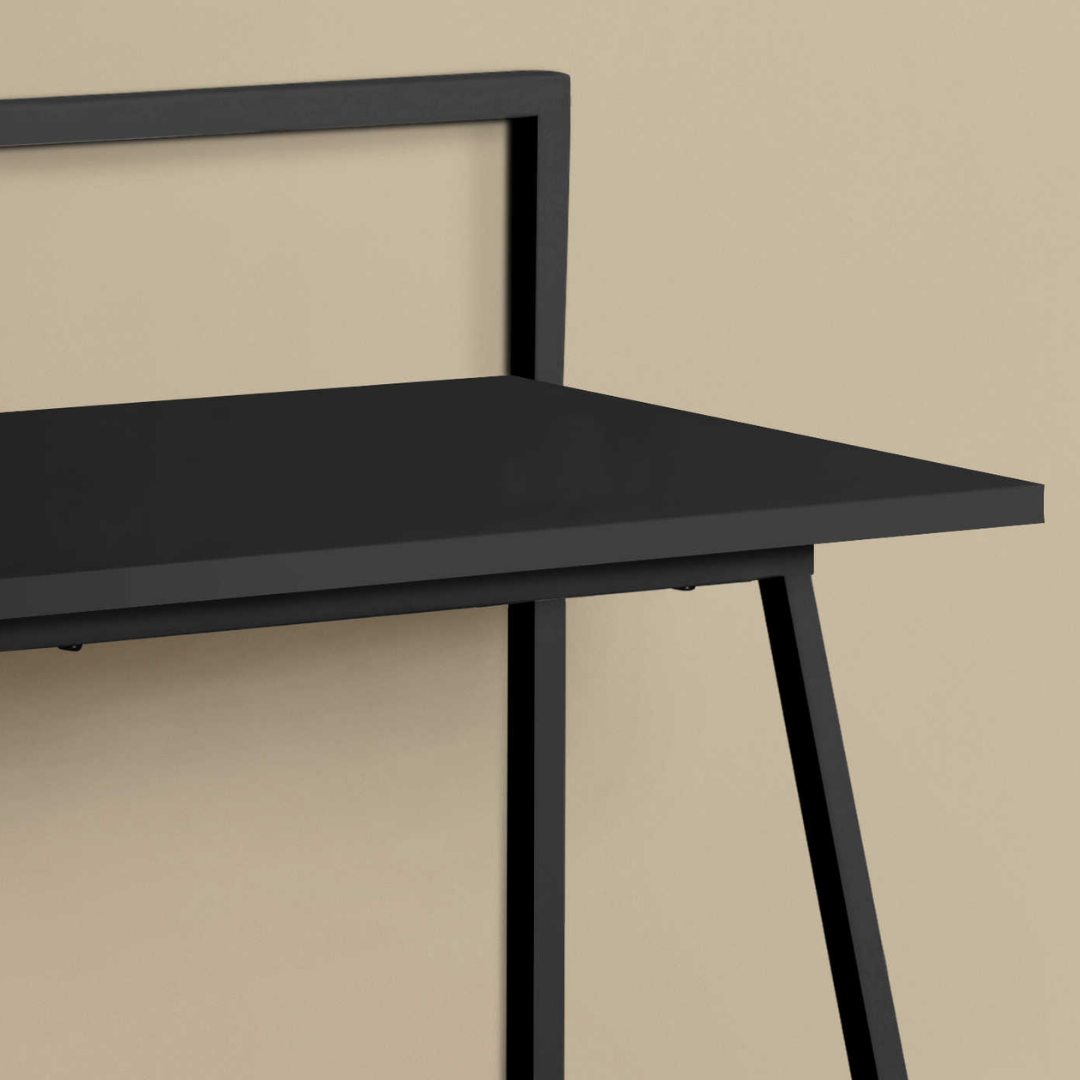 Juvenixa – Computer Desk – Black / Black Metal