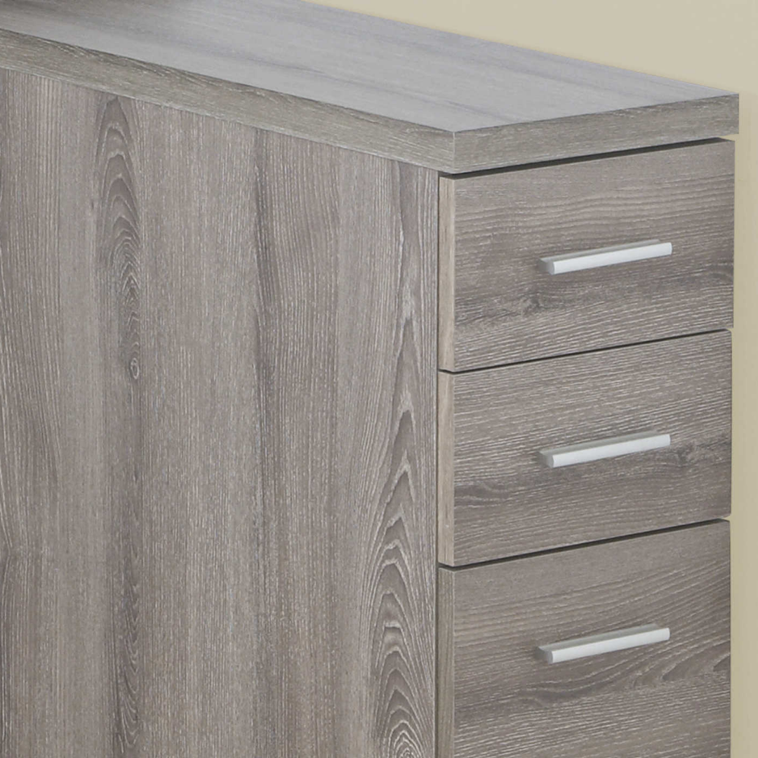 Flexiora – L-Shape Computer Desk – Dark Taupe