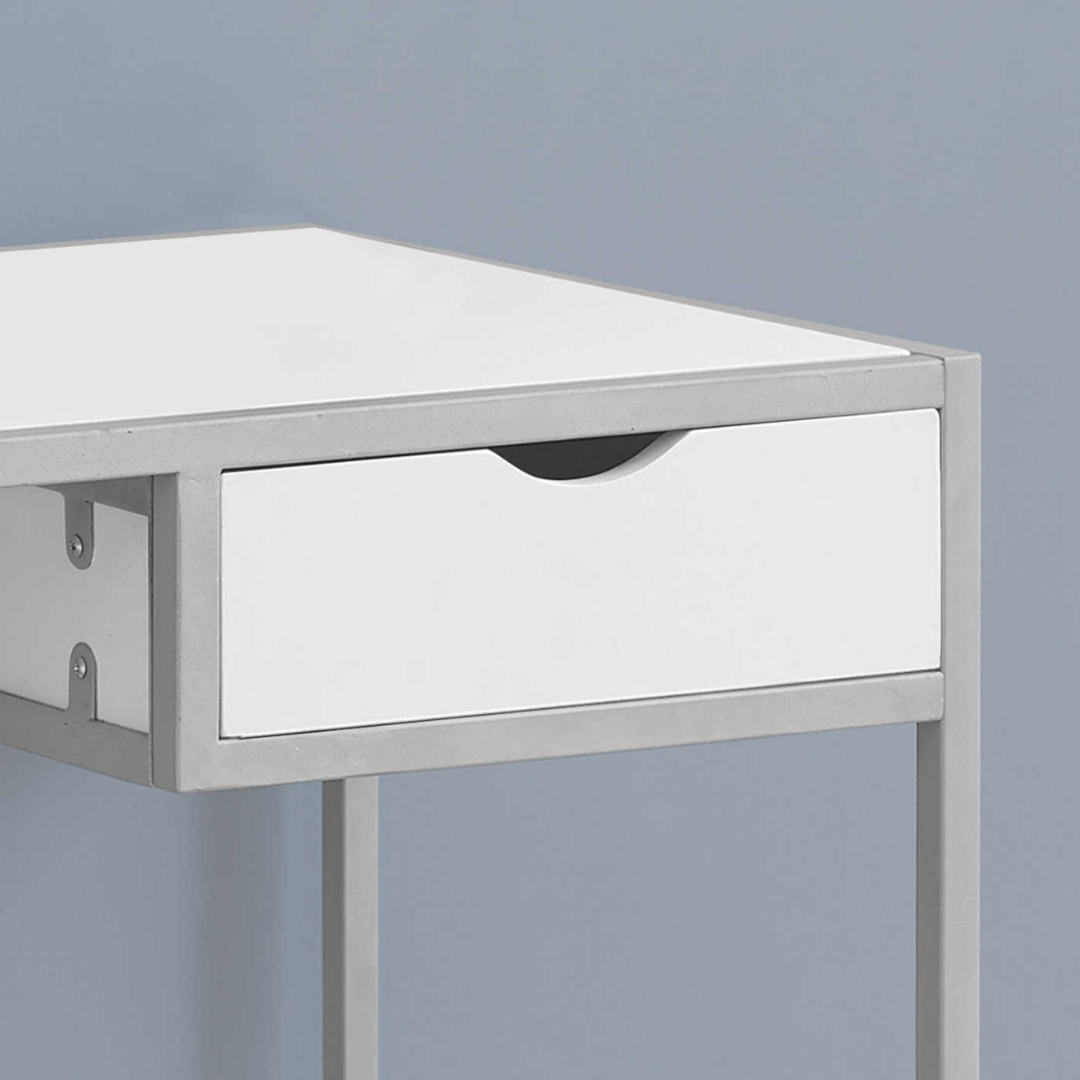 Slimvora – Bureau – Métal blanc/argenté
