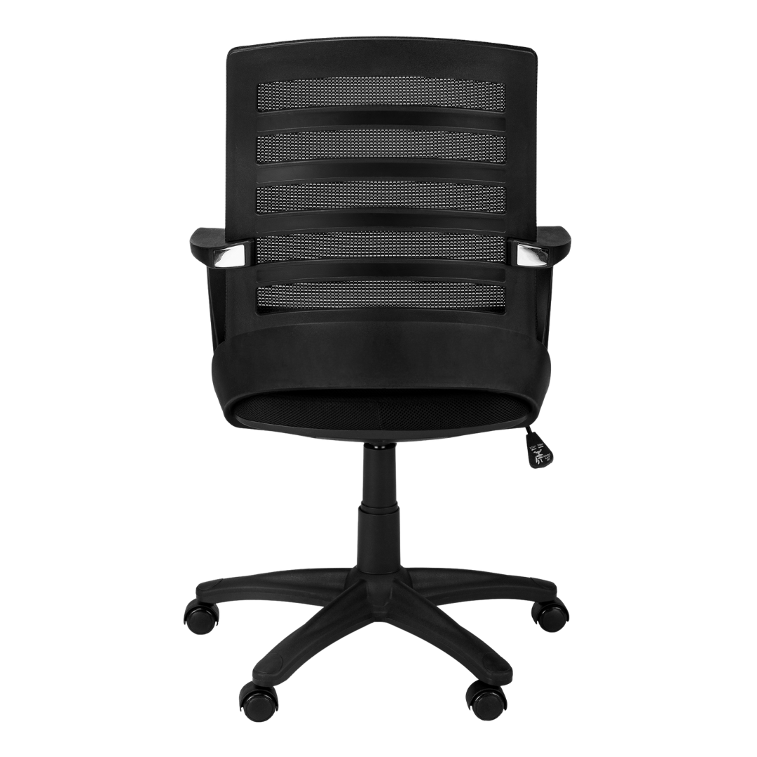 Aerolite – Chaise de bureau mi-haute en maille – Noire