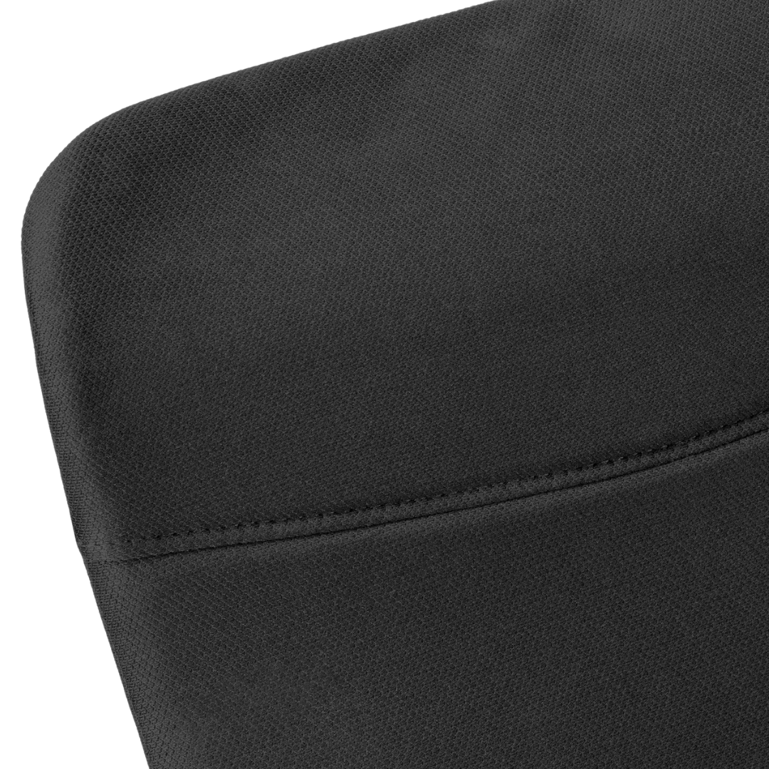 Ergomax – Fauteuil de bureau à dossier haut – Tissu noir