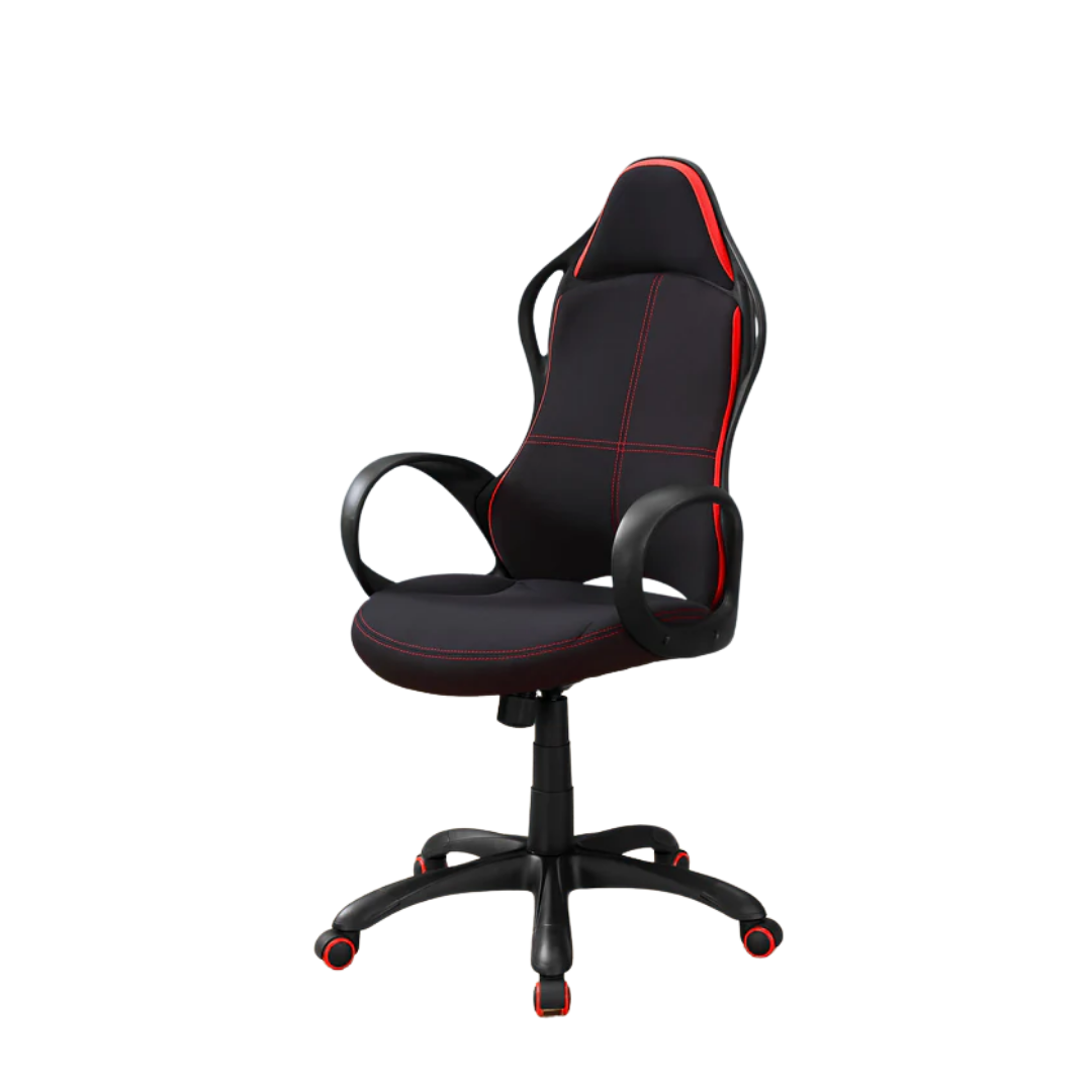 Razorline – Chaise de bureau style course – Noir et rouge