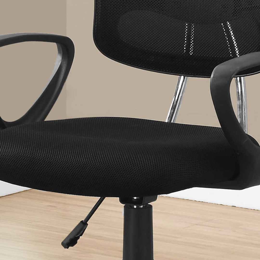Miniflex – Chaise de bureau jeune en maille – Noire