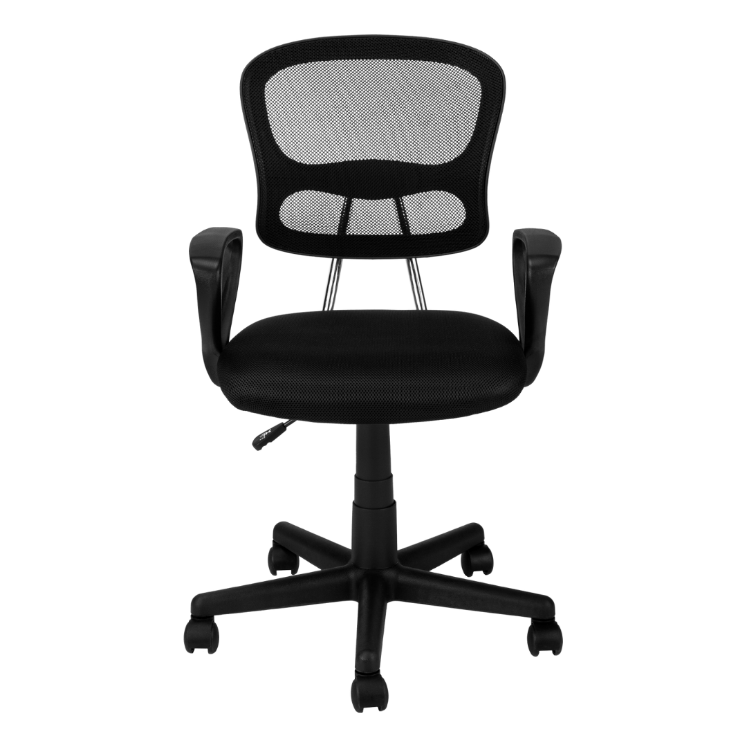 Miniflex – Chaise de bureau jeune en maille – Noire