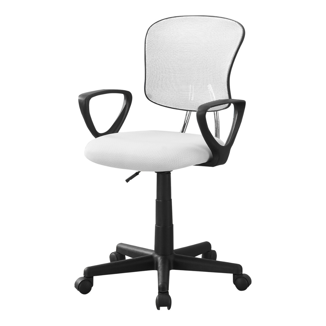 Miniflex – Chaise de bureau jeune en maille – Blanche