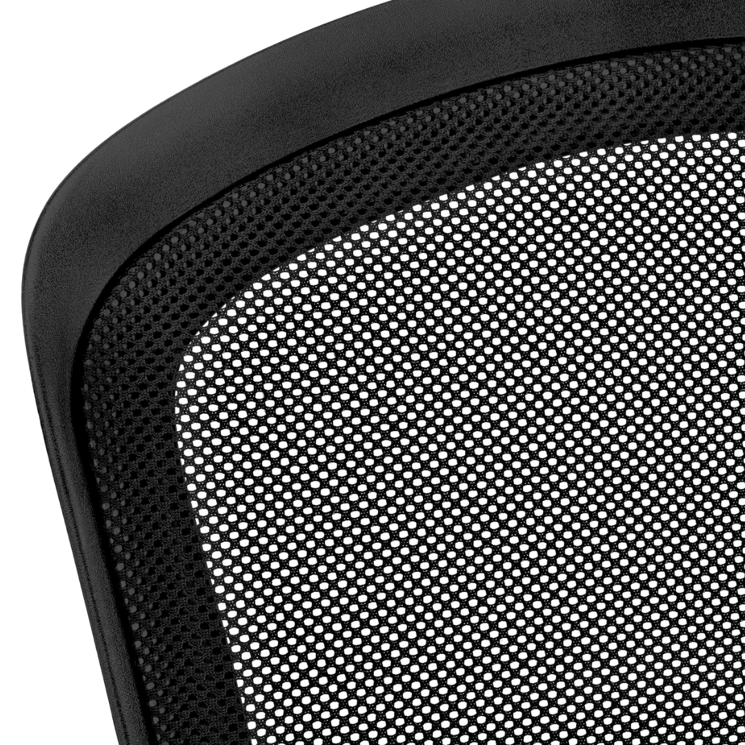 Ergocurve – Chaise de bureau mi-haute en maille – Noire