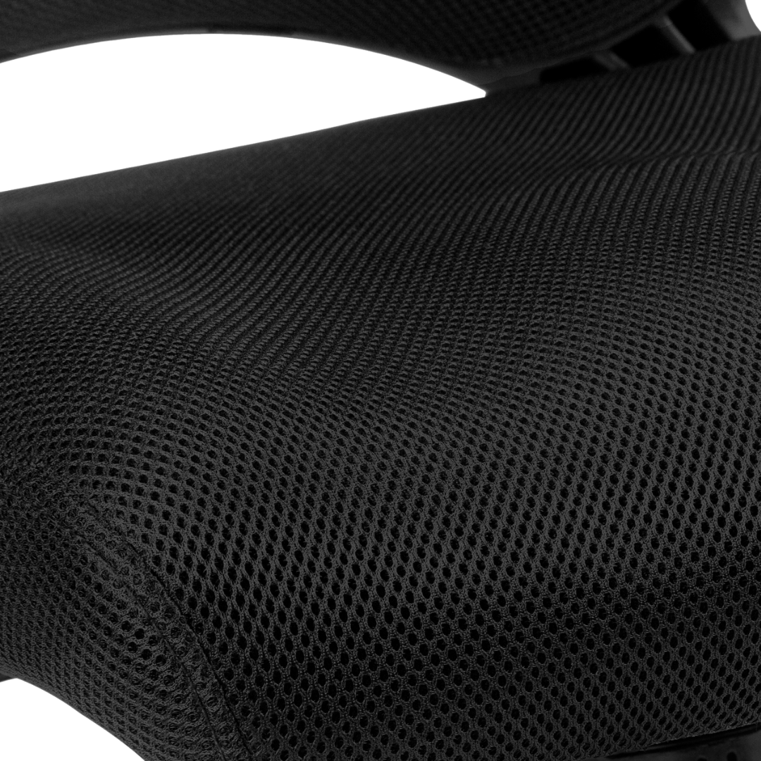 Ergocurve – Chaise de bureau mi-haute en maille – Noire