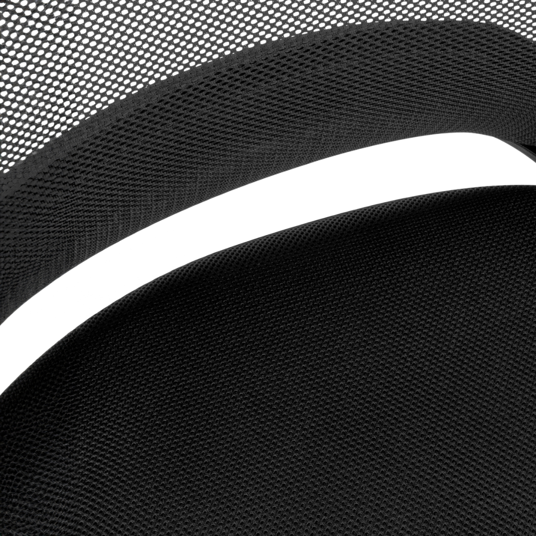 Ergocurve – Chaise de bureau mi-haute en maille – Noire